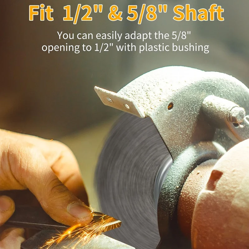 8-Inch Wire Wheel For Benchtop Grinders, Efficient At Cleaning Rust From A Variety Of Automotive Parts & Engines