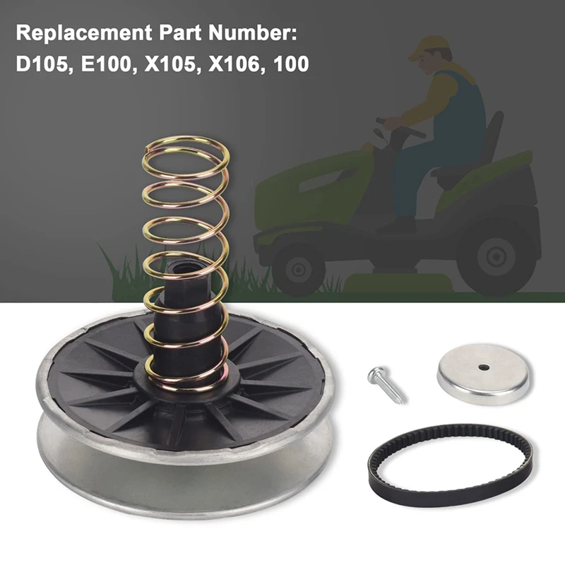 MIA12025 Secondary Variator Belt Pulley Kit GT79244 Compatible With For John Deere RT400, E100, X106, 100 & 105 Series GT79244