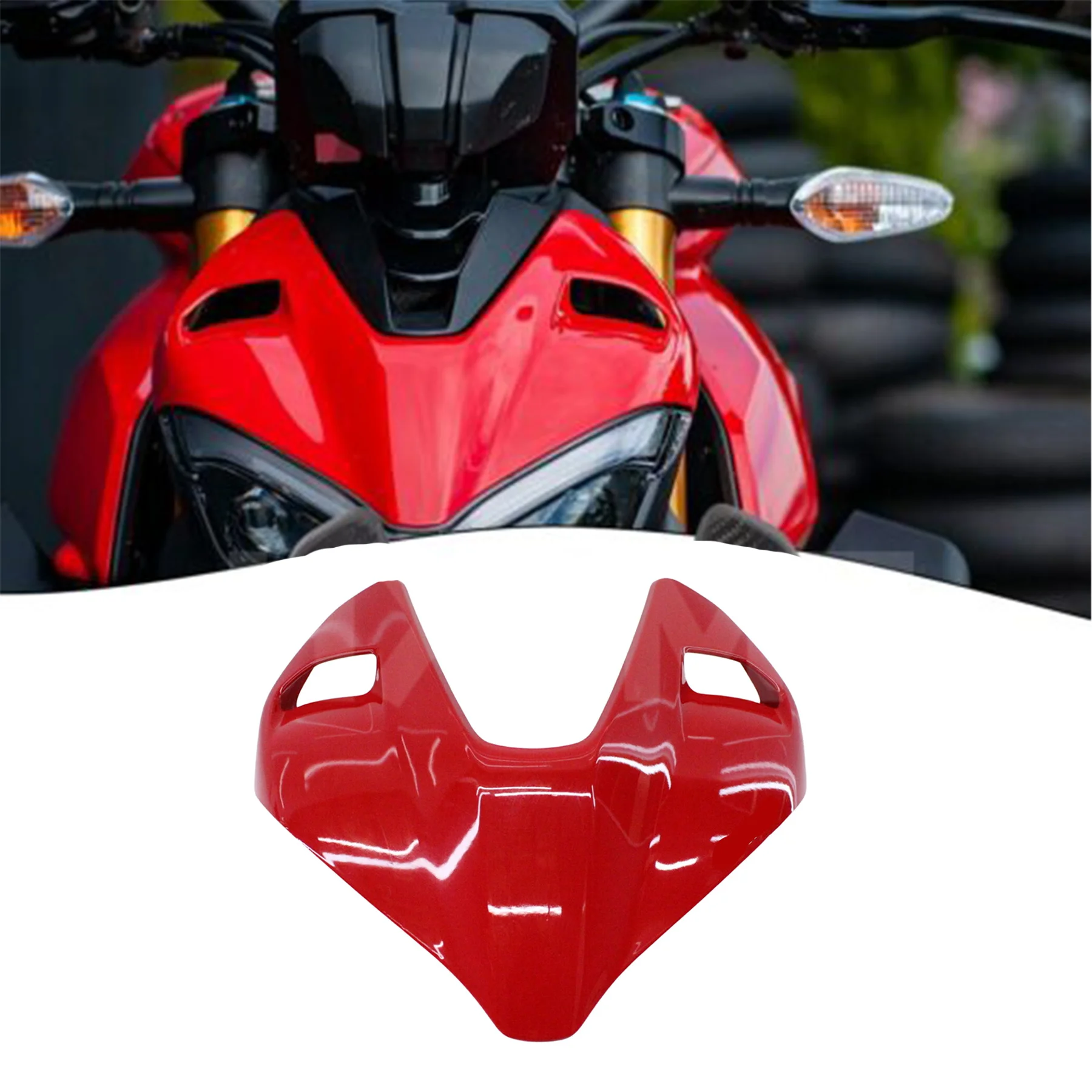 Motorycycl Racing Motorcycle Parts Carbon Fibertail Front Nose Fairing headlight cover carbon mat for Ducati Streetfighter V4 V2