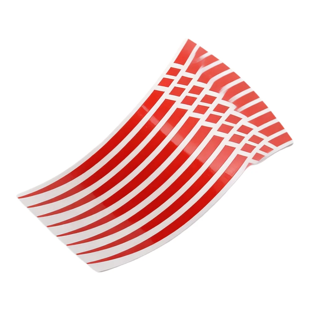 Reflective Wheel Sticker Bicycle Rim Sticker Low Light Conditions Reflective Material Stylish Design Easy Installation