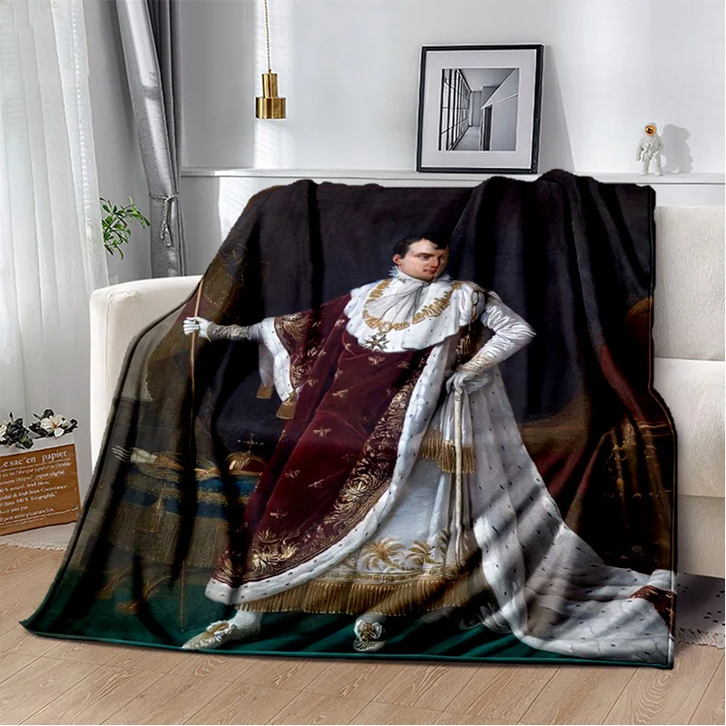 Napoleon Bonaparte printed blanket, French Emperor, Italian King, sofa cover blanket, blanket, bedsheet blanket