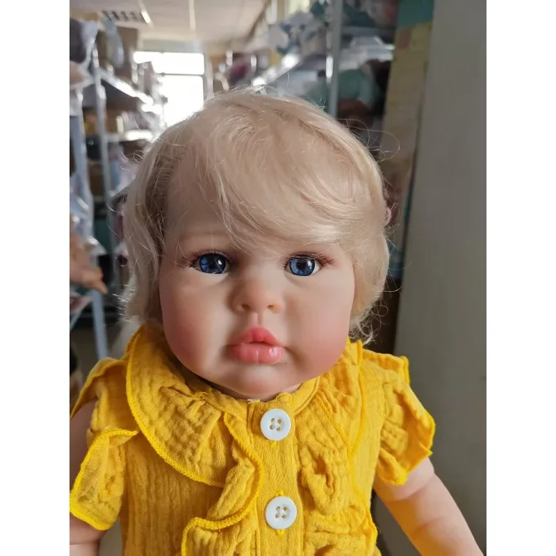 

24inch 60cm Reborn Toddler Lifelike Girl Doll Ellie Soft Touch Cotton Body Safe Doll Toy