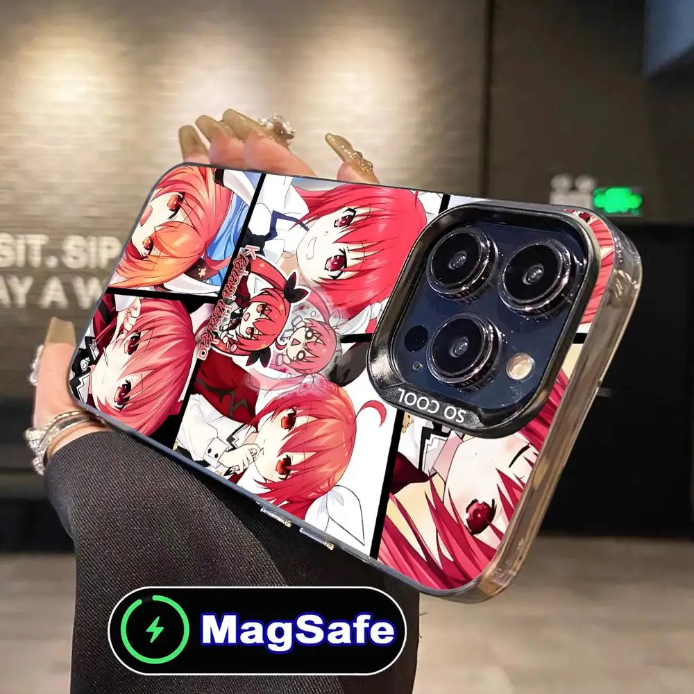 Funda de teléfono Date a Live Kotori Itsuka para iPhone 16 15 14 13 12 11 Pro Max Plus MagSafe, funda de Color translúcido para teléfono inteligente