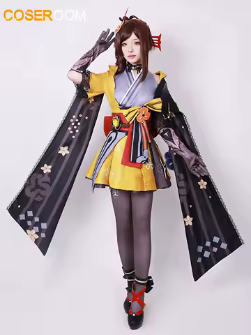 Chiori Cosplay Costume Genshinimpact Chiori Wig Uniform Dress Set Outfits Anime Game Clothes Halloween Party Cosplay Costumes