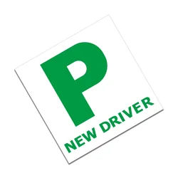 18x18cm New Driver P Plate Safety Car Learner Just Passed Legal Signs Car Sticker Vinyl PVC Decor Decals Auto Tuning Accessories