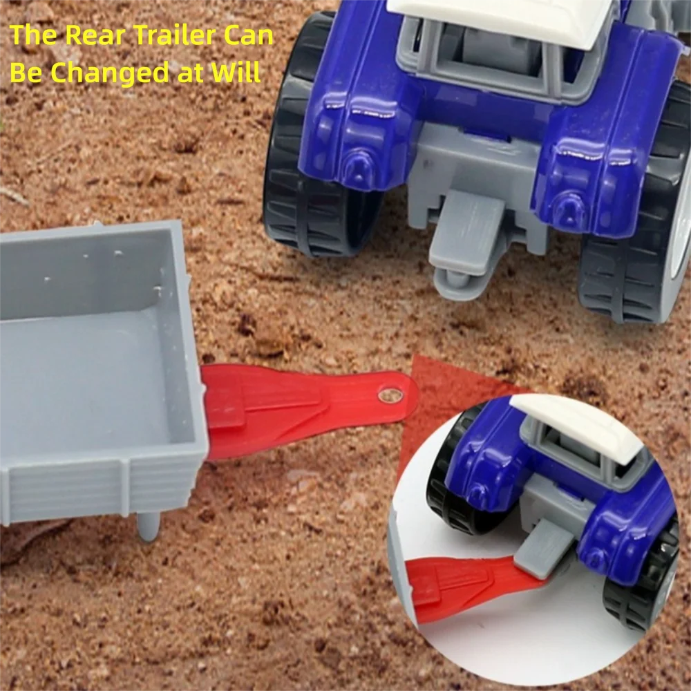 Creative Alloy Engineering Vehicle Model Simulation Model Mini Tractor Model Engineering Car Children