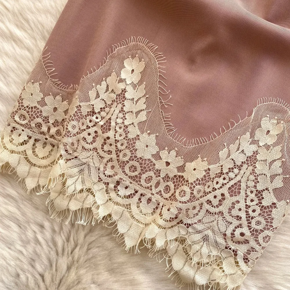 Sexy Gespleißt spitze ärmellose Chic Elegante Vestidos Vintage Sommer Frauen Koreanische Mode Zeremonielle Kleid