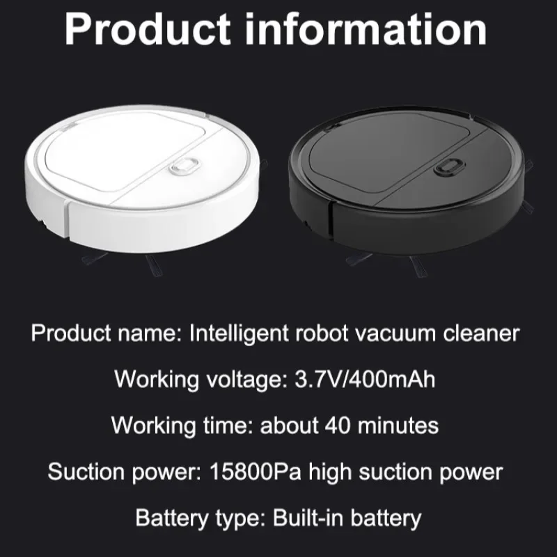 새로운 가정용 지능형 청소기 3 in 1 초박형 청소 로봇 게으른 청소 청소기
