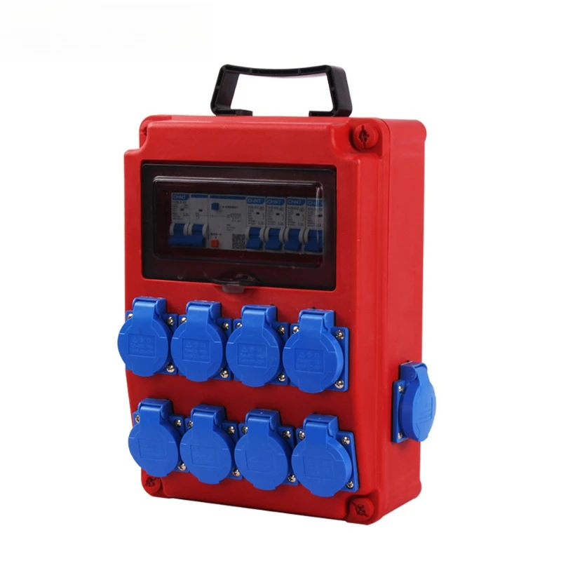 

Outdoor waterproof socket box 5 holes 63A power repair box 2P circuit breaker