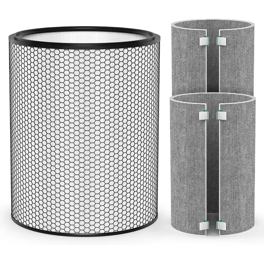 

Комплект сменных воздушных фильтров BP03, совместимый с очистителем воздуха Dyson BP03 BP04 BP06, большой + тихий формальдегид, очень большой, 1 * HEPA + 2