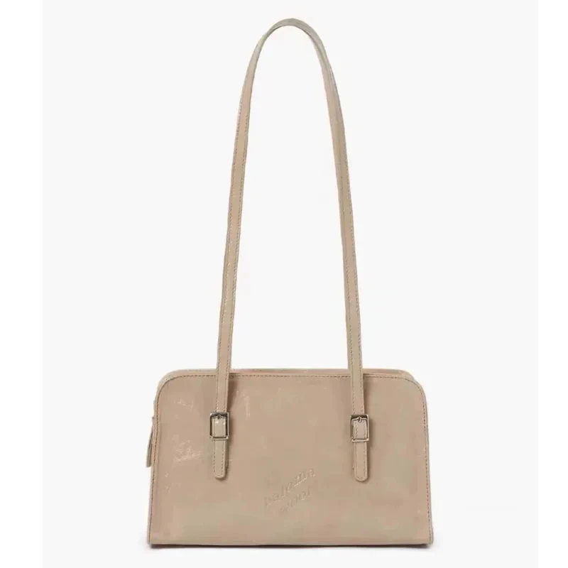 Single Shoulder Tote Bag, Oil Wax Cowhide Women's Bag  Tote Bags for Women