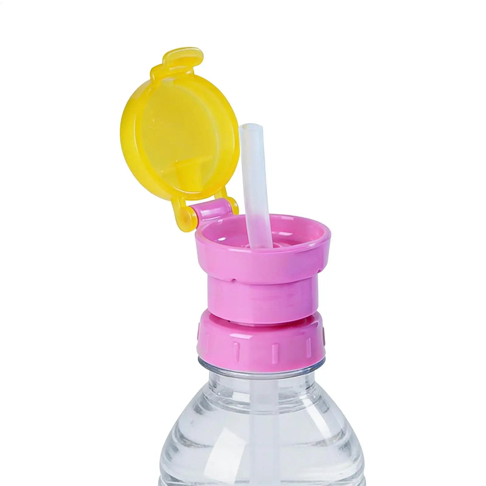 1 Stück Auslaufsicherer Flaschenverschluss für Saft, Limonade und Wasser mit Strohhalm - Sicherer Trinkverschluss für Kinder – Detail 3