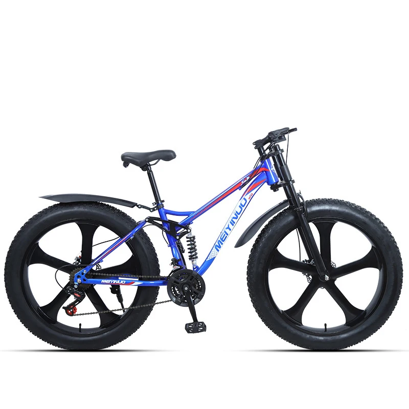 

Амортизирующий пляжный внедорожный снежный велосипед для мужчин и женщин, велосипед для езды на открытом воздухе, 26 дюймов, 4,0, ширина, велосипед