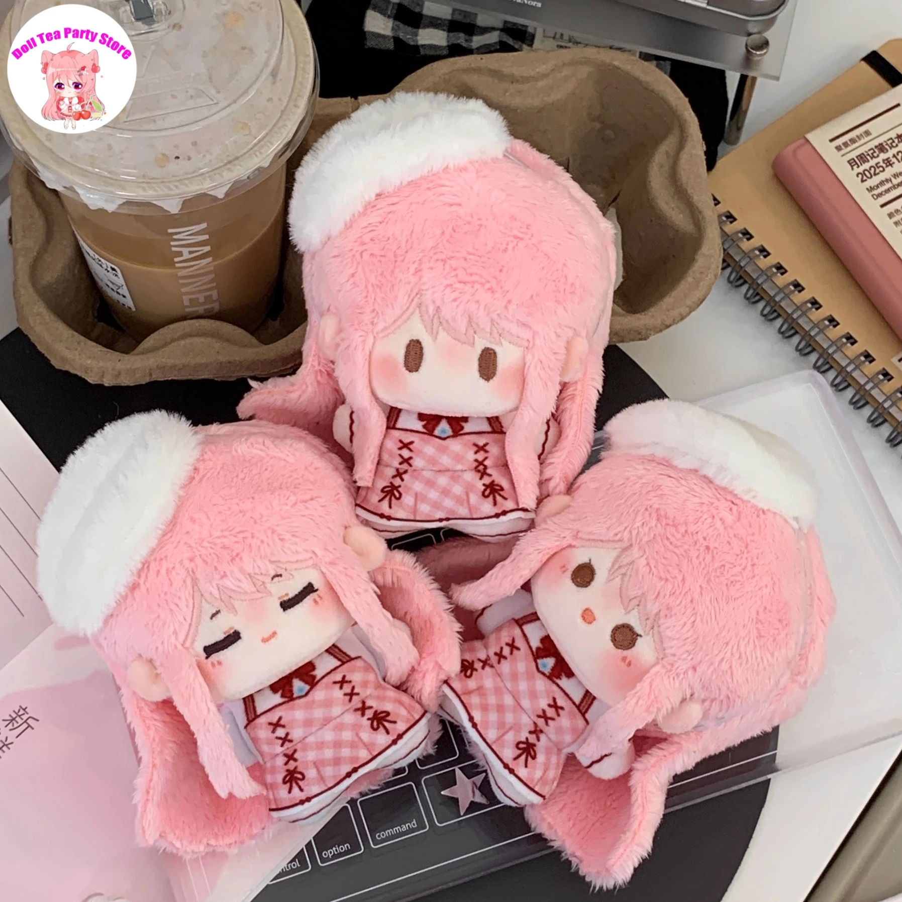 

Shining Nikki idol Pink Printed Plush Doll BodyFigures 10CM Anime Stuffed Dolls Pendant Keychain Toys Plushie Xmas Gift