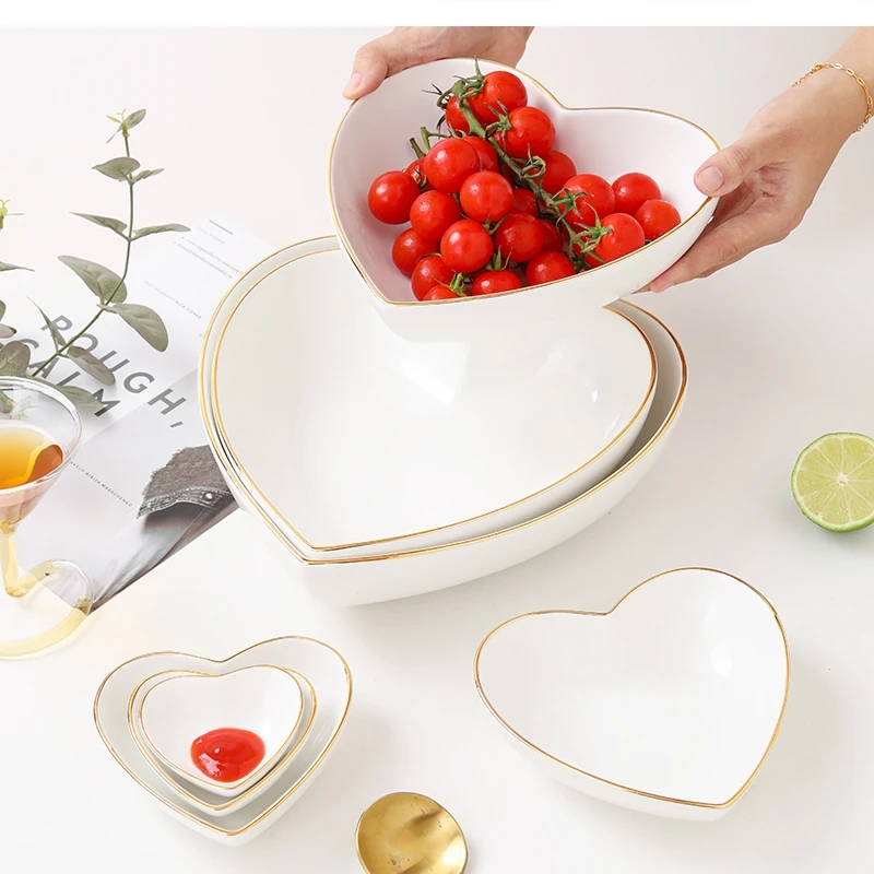 

Phnom Penh Ceramic heart-shaped household Soup Dessert