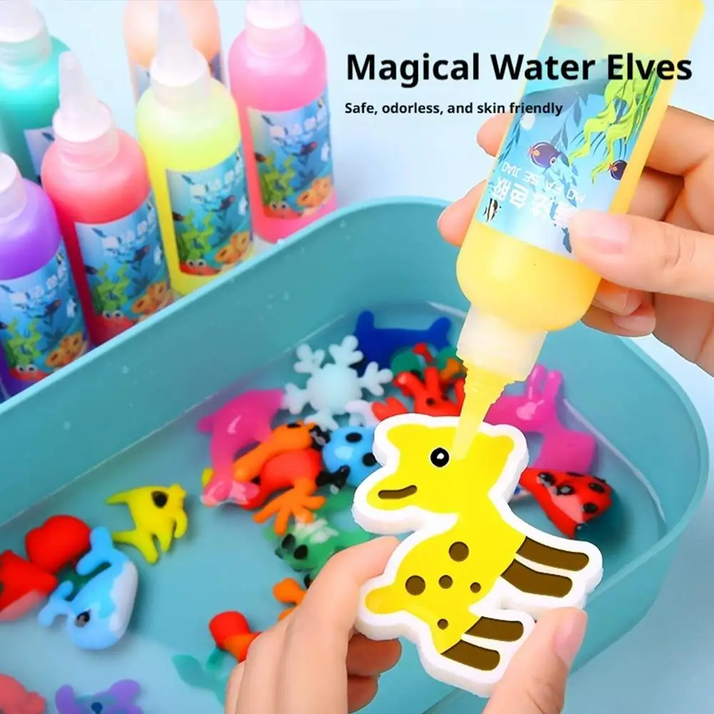 12 cores magia água elfo brinquedo kit água fada gel kit artesanal diy brinquedo de água aniversário presentes de natal para crianças festa favor