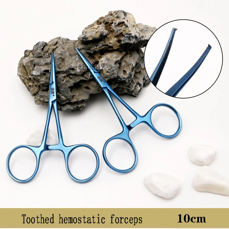 คีมห้ามเลือดแบบฟันโลหะผสมไทเทเนียม เครื่องมือผ่าตัด อุปกรณ์ห้ามเลือดทางการแพทย์