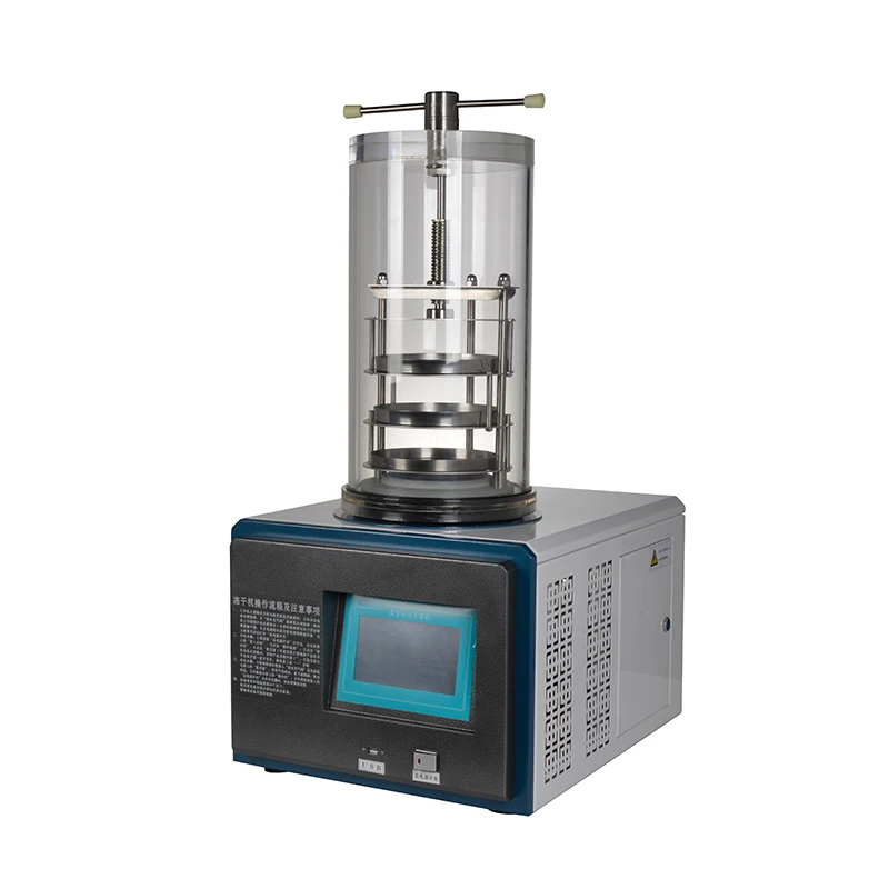 Table top gland type small lyophilization lab freeze dryer machine mini for food