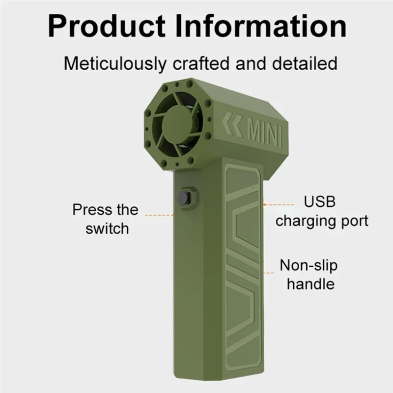 B83B-Violent Fan Turbo Jet Dust Cleaner Brushless Air Blower 41M/S Wind Speed Powerful Outdoor For HOME Vacuum