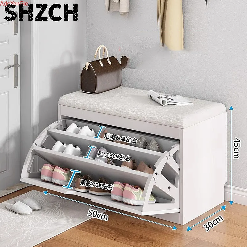Replica Shoe Rack with Seat Hallway Storage Bench Living Room Entryway Furniture