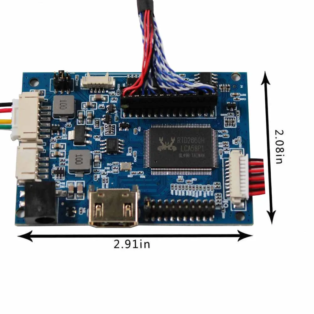 HDM I VGA 2AV Reversing LCD Controller Board Fit To AT070TN92 AT090TN12 AT080TN64 LCD Panel