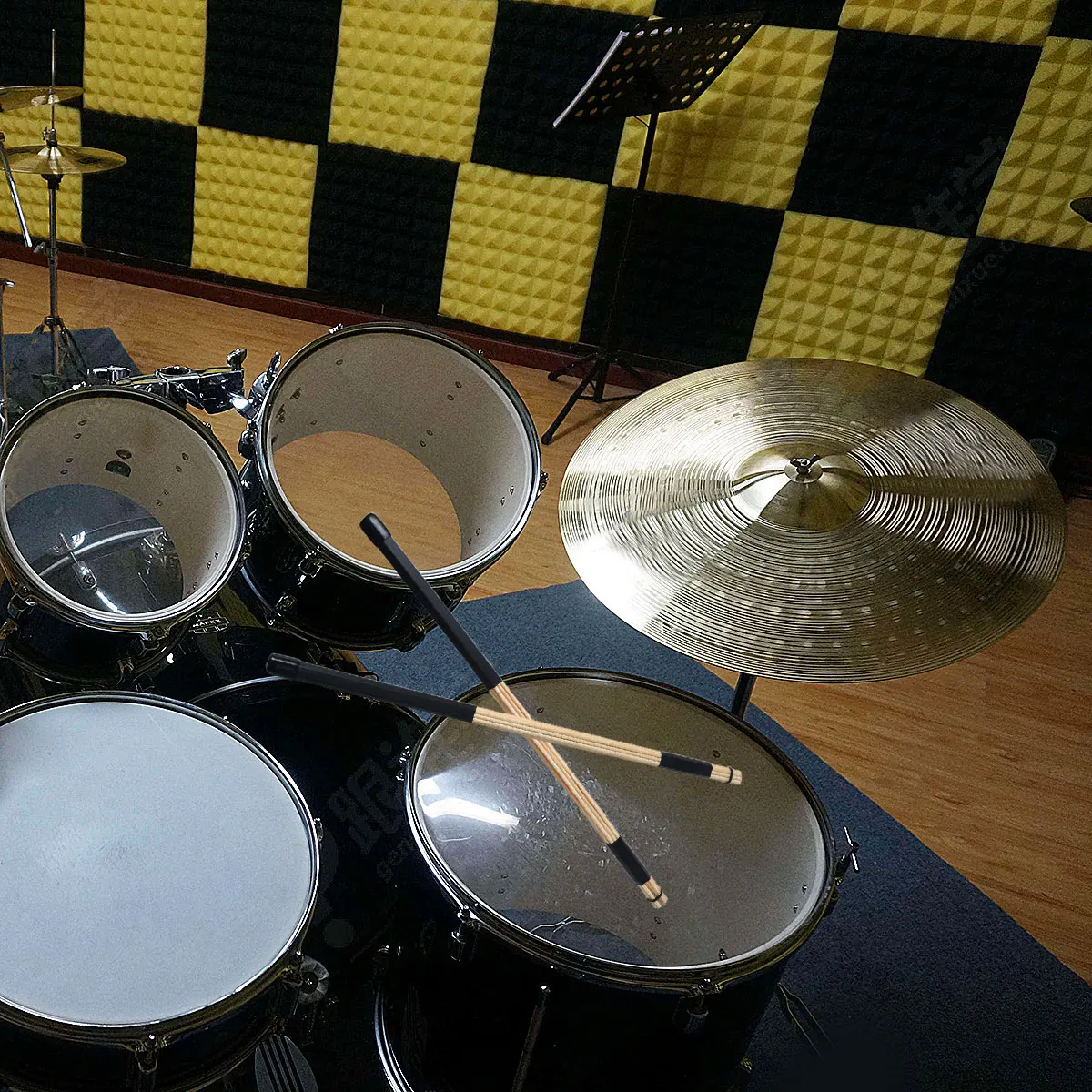 

Pair of 40Cm Wood Drum Brushes Bamboo Rods Low Volume Playing Jazz Folk Instrument Accessory Bamboo Drum