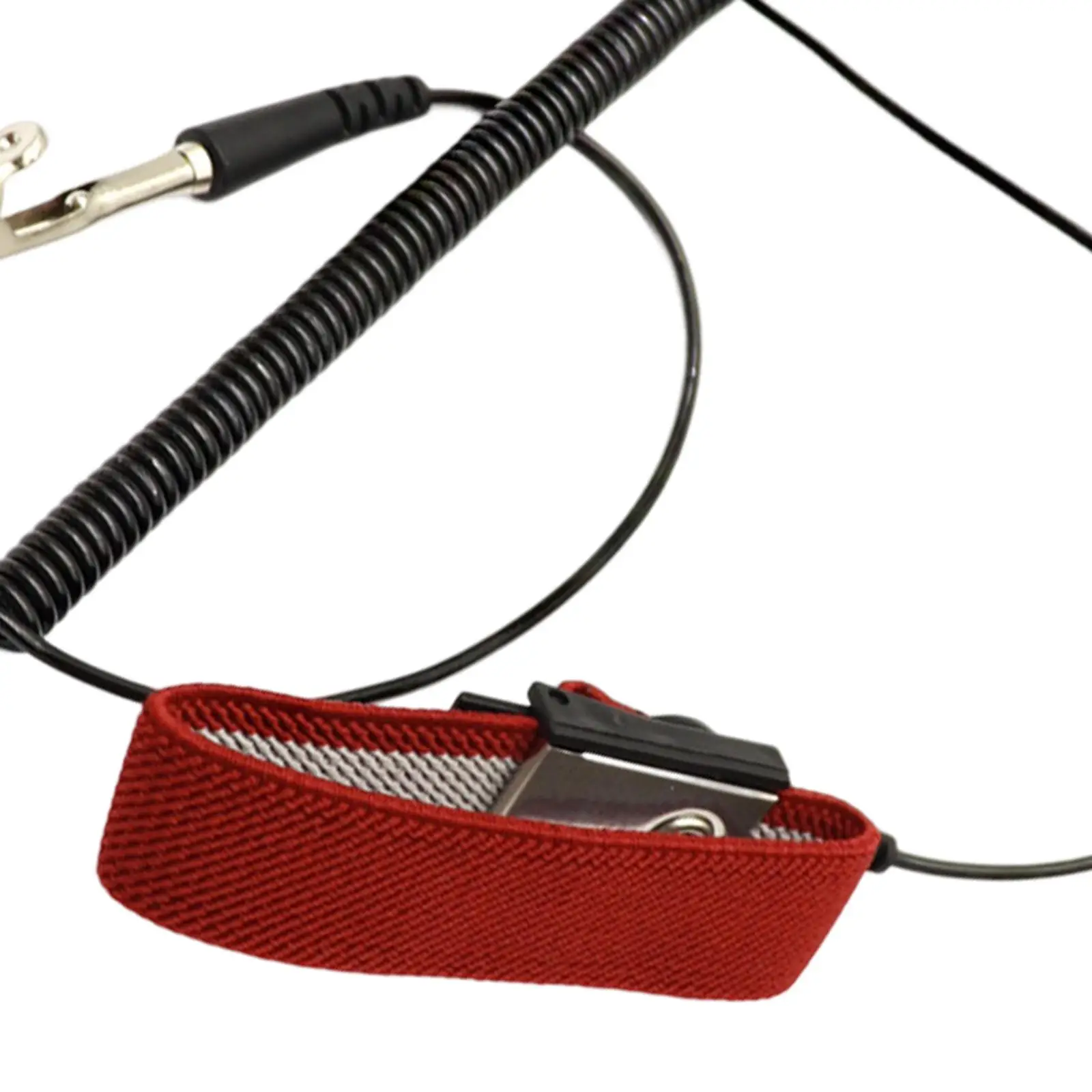 Adjustable Anti Static Wrist Strap Alligator Clip Nylon Grounding Bracelet for Workshop Static Protection