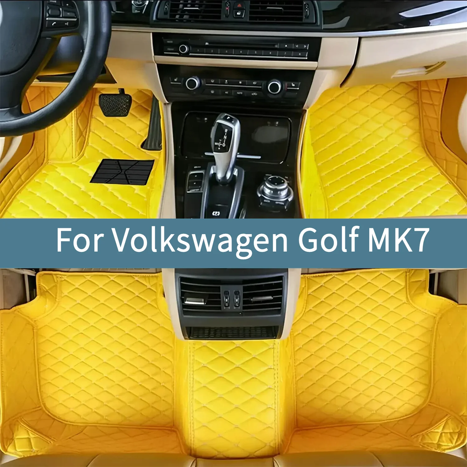 

Full Set Car Floor Mats For Volkswagen Golf MK7 2017 2018 2019 2020 Interior Accessories Floor Mats For Cars