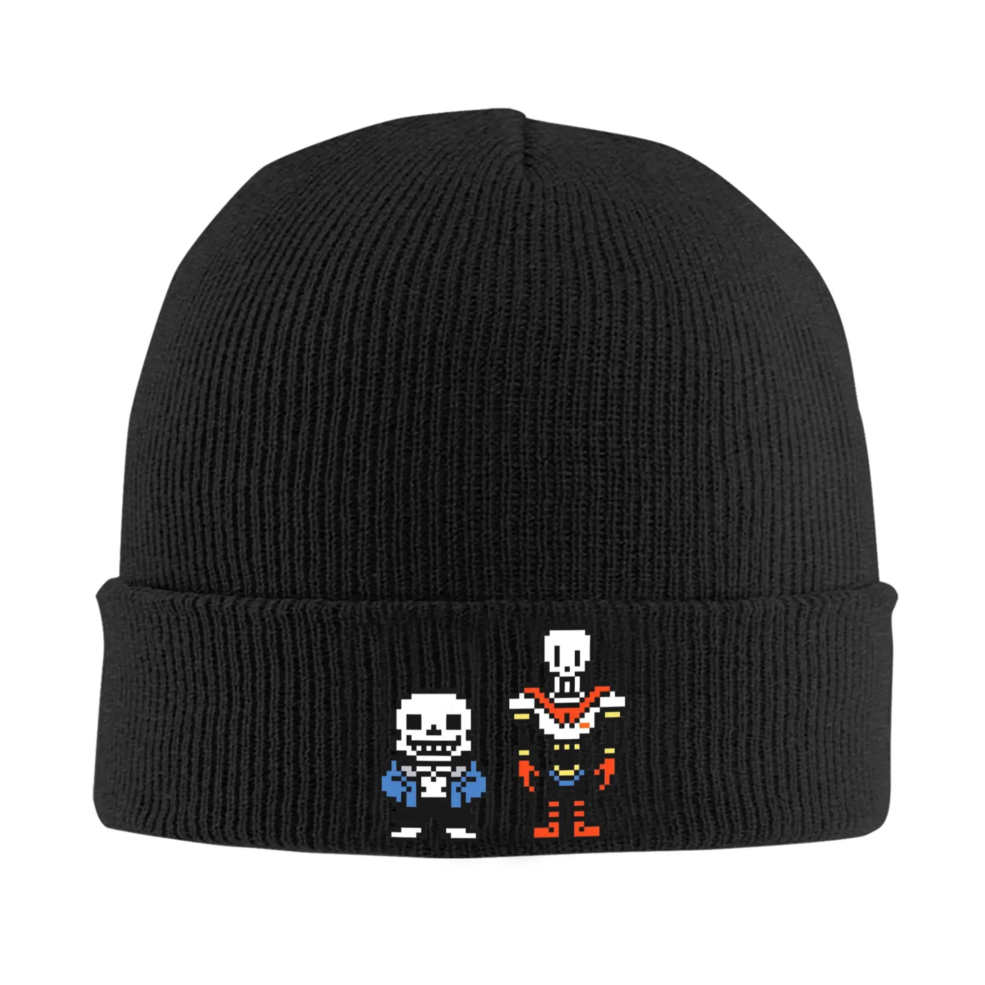 Undertales Sans and Papyrus  Knitted Hat Beanies Winter Hat Warm Unisex  Hip-hop Caps for Men Women Gifts,