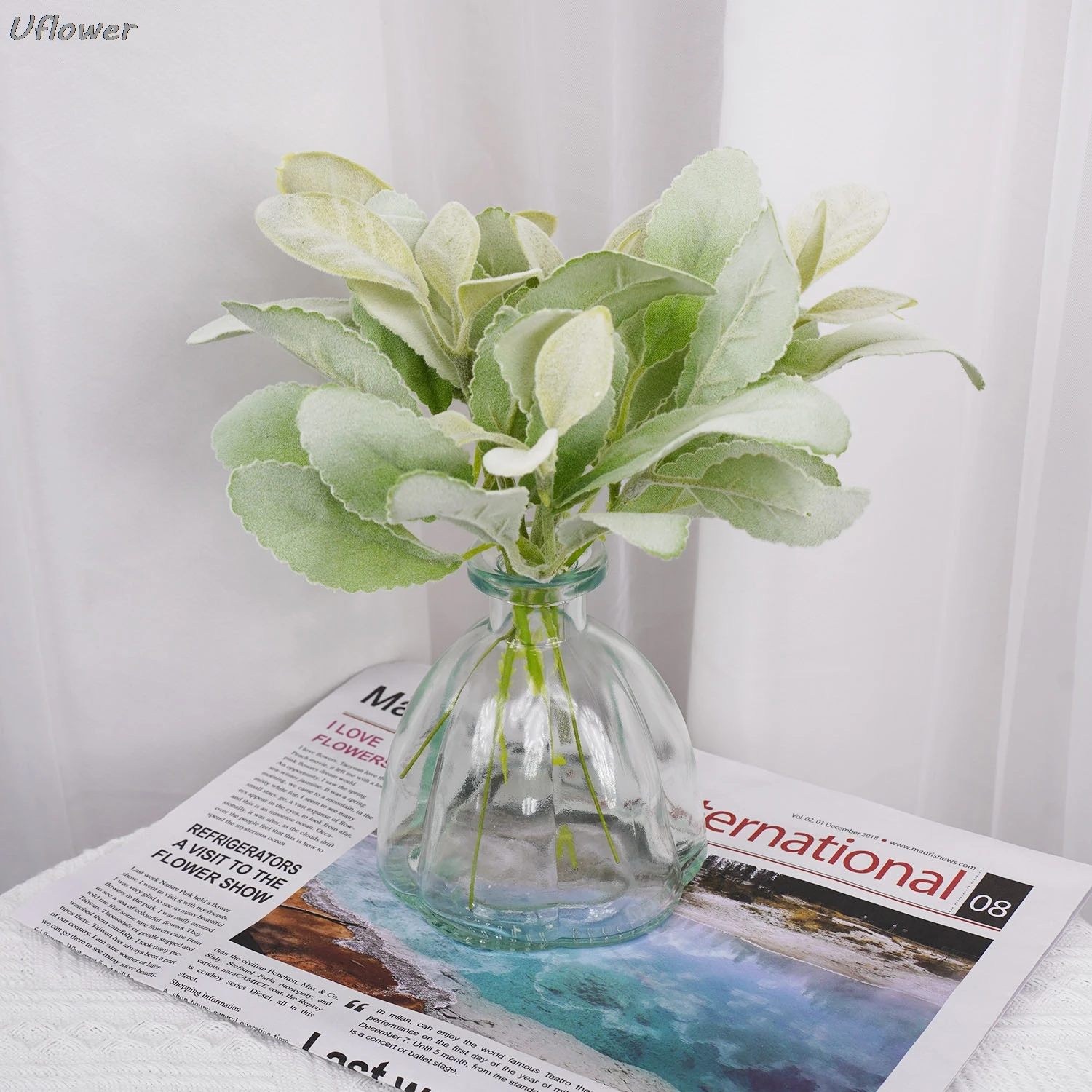 

Artificial Flocking Rabbit Ear Grass Plant Wedding Christmas Decor Home Vase Scrapbooking DIY Gift Box Autumn Garden Decoration