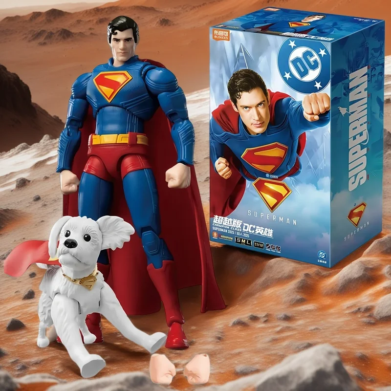 BLOKEES DC Superman Collection de figurines d'action-David Packard Corenswet Comics Version film PVC Joint poupée mobile jouet d'assemblage