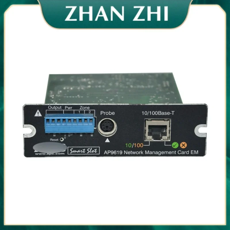 Para APC Smart Slot EM Placa probada 10/100 Ethernet AP9619 UPS Tarjeta adaptadora de gestión de red UPS de energía ininterrumpida
