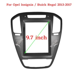 WQLSK 9.7'' Car Radio Fascia Damage-free Special Kit Car DVD Player Frame For Buick Regal 2009-2013 For Opel Insignia 2009-2013