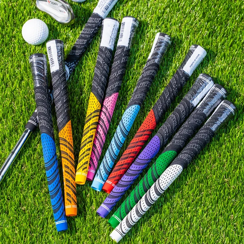 MIDSIZE13pcs/lot Golf grip  Half Cotton Yarn Golf Club Grips Soft  All Weather Control Iron and Wood