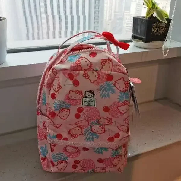 Hello Kitty Schoolbag para Estudantes, grandes sacos escolares para meninas adolescentes, sacos de livros, mochila estudantil anime, mochila feminina