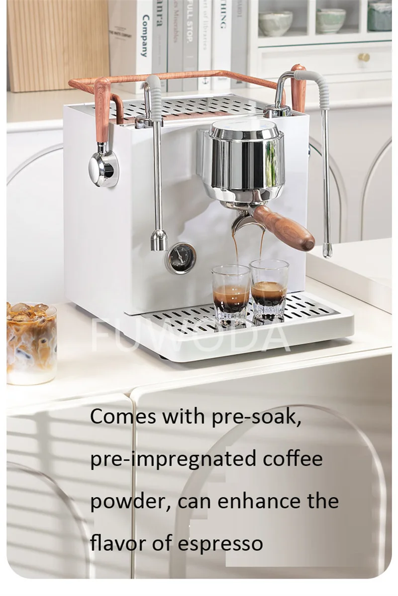 High Quality 3000W 15 Bar Italian Semi-Automatic Coffee Maker Popular 58mm Commercial Hot Sale Cappuccino Milk Bubble Machine