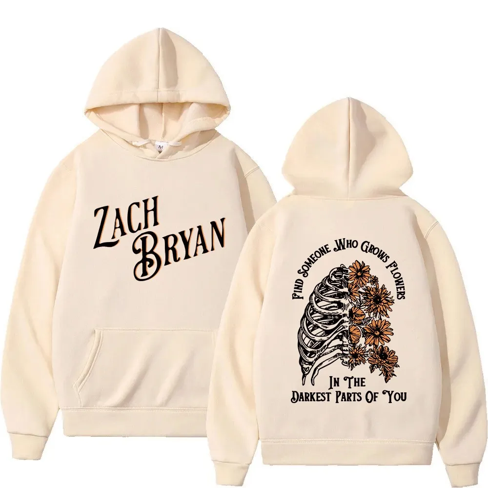 2024 Fashion Cross border Amazon Europe and America Zach Bryan Rap Singer Printed Men\'s and Women\'s Hooded Sweatshirt