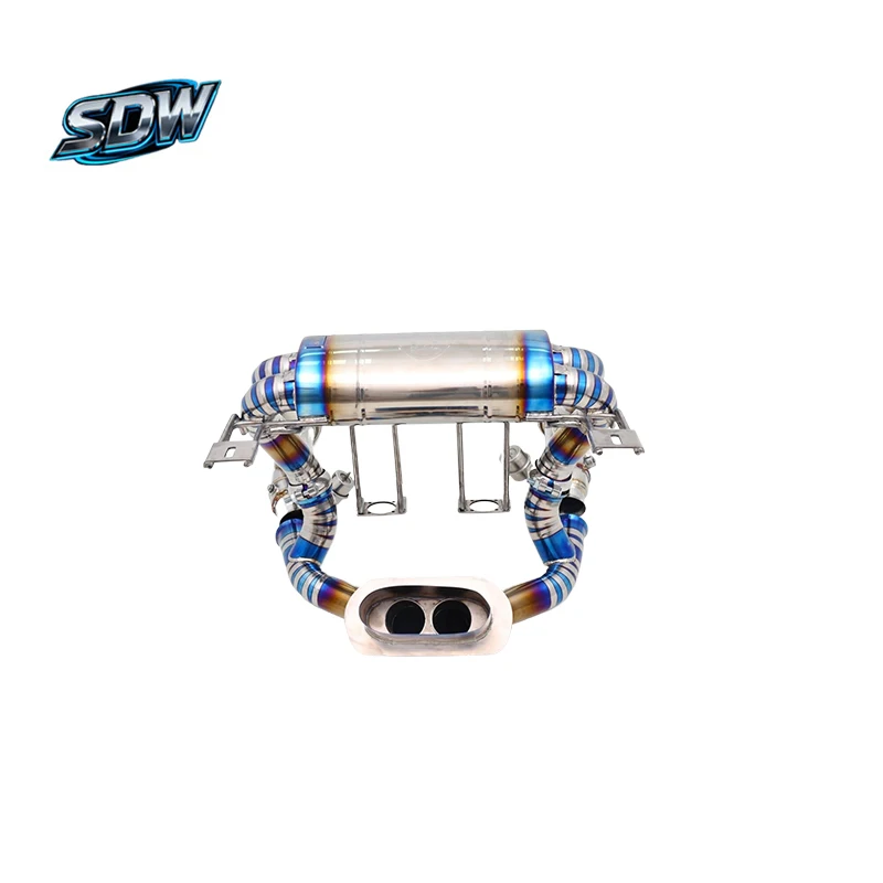 Huracan EVO Aventador SVJ Urus Gallardo Stainless Steel Catback Exhaust pipe with Carbon Fiber Tailpipes