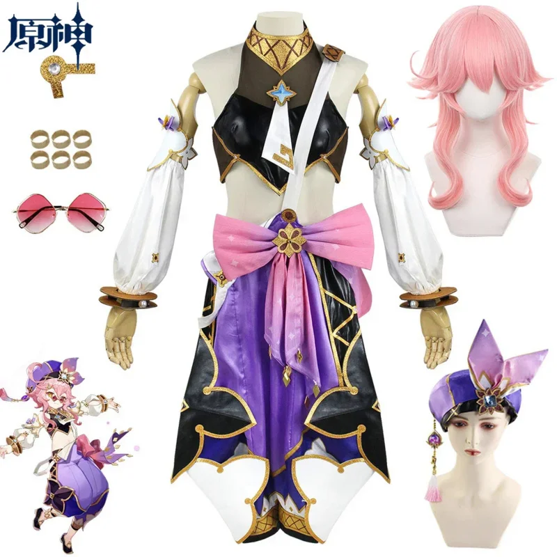 Dori Genshin Cosplay Game Genshin Impact Dori Cosplay Genshin Costume Wig Hat Full Sets Halloween Anime Cos Costume for Women