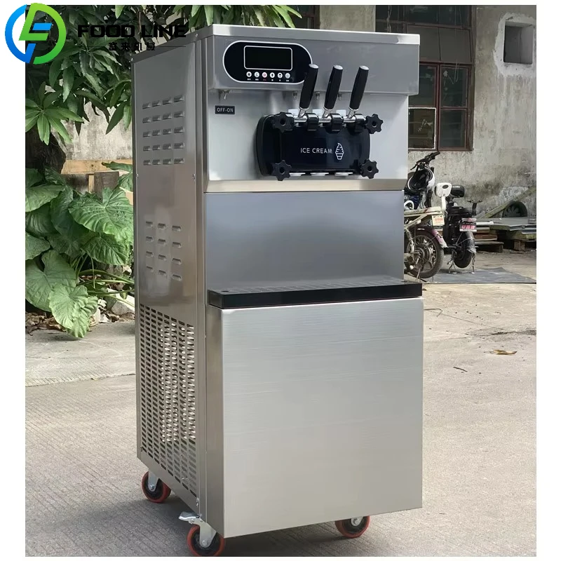 

Машина для мягкого мороженого большой емкости, коммерческий дозатор замороженного йогурта с двойным вкусом