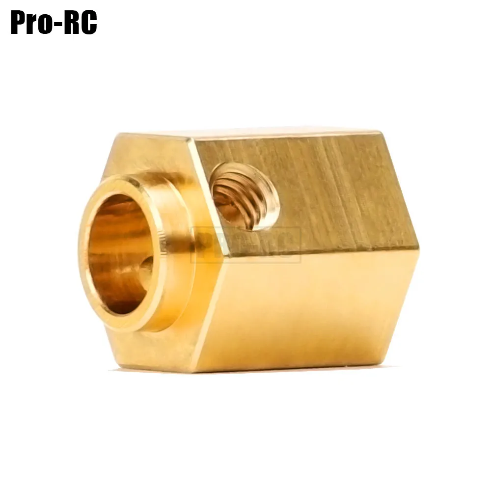 4Pcs 6-12MM Brass 12MM Wheel Hex Extended Adapter for 1/10 TRAXXAS TRX4 T6 G63 Rc Crawler Car Upgrade Parts