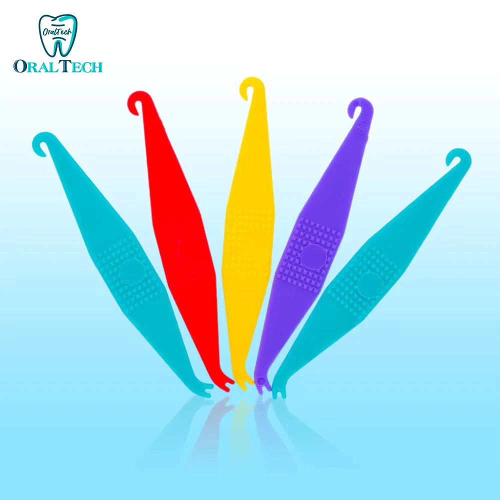 

Dental Orthodontic Elastic Placer Placing Hook 50pcs/bag for Rubber Bands Braces Disposable Ligature Ties Ortho Appliance