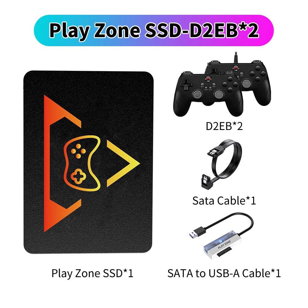 その他 PLAYZONE SSD 2TB Playzone 1T Gaming SSD With 16191 Retro/AAA Games Game Console For