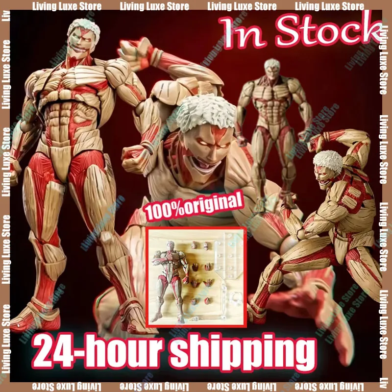 

NEW Kaiyodo Attack On Titan Armored Titan Revoltech Yamaguchi Anime Action Figures Figurine Ko Joint Movable Model Toys Gifts