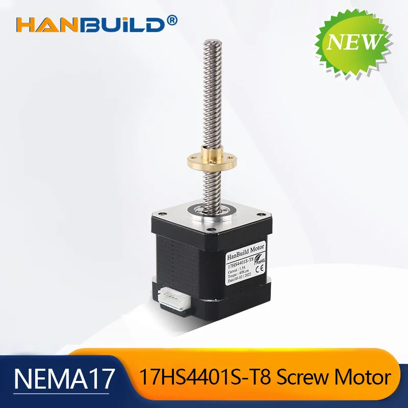 Nema17 Stepper Motor 17HS4401S-T8*8 100-300MM Filament Linear Axis Trapezoidal Screw For Stage Lights Accessories