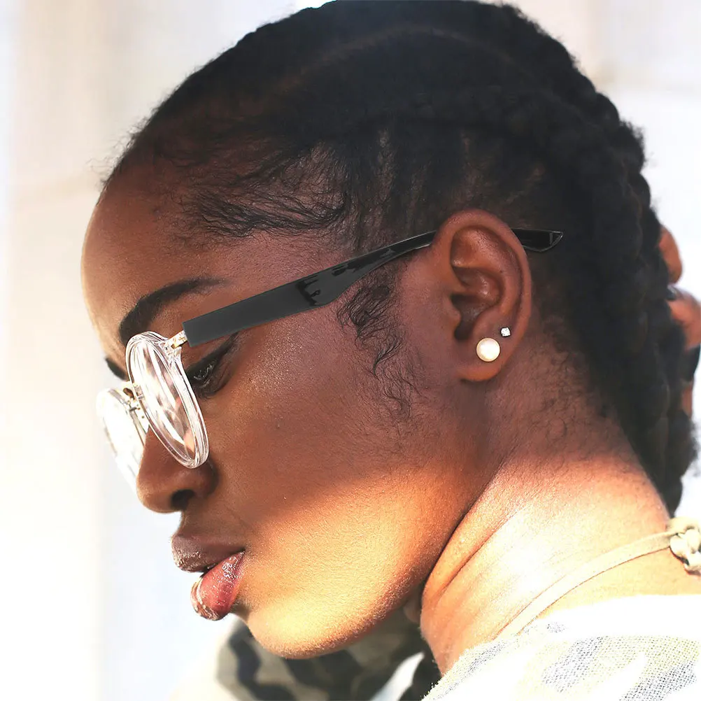 Eyeglasses Replacement Arms 9.5Mm Black Tr90 Universal Fit For Spectacle Repair Comfortable Secure Temple Legs Labor