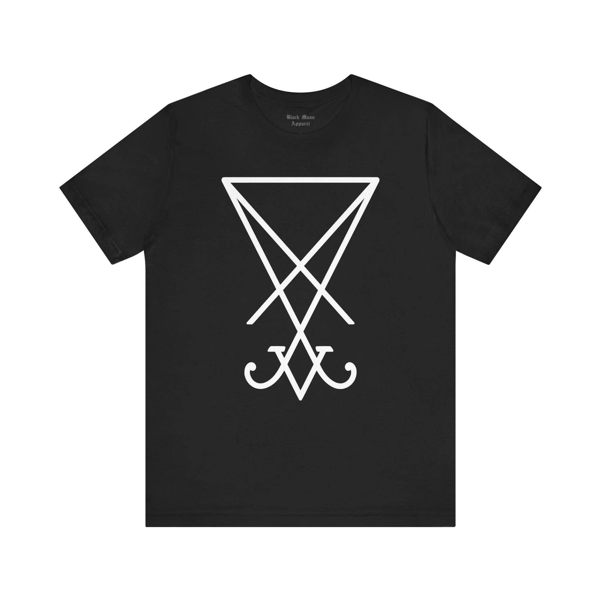Lucifer Sigil, Satan T-shirt, Devil Shirt, Demonology Shirt, Black Magic, Vintage Occult, Gothic Fashion Jersey Short Sleeve Tee