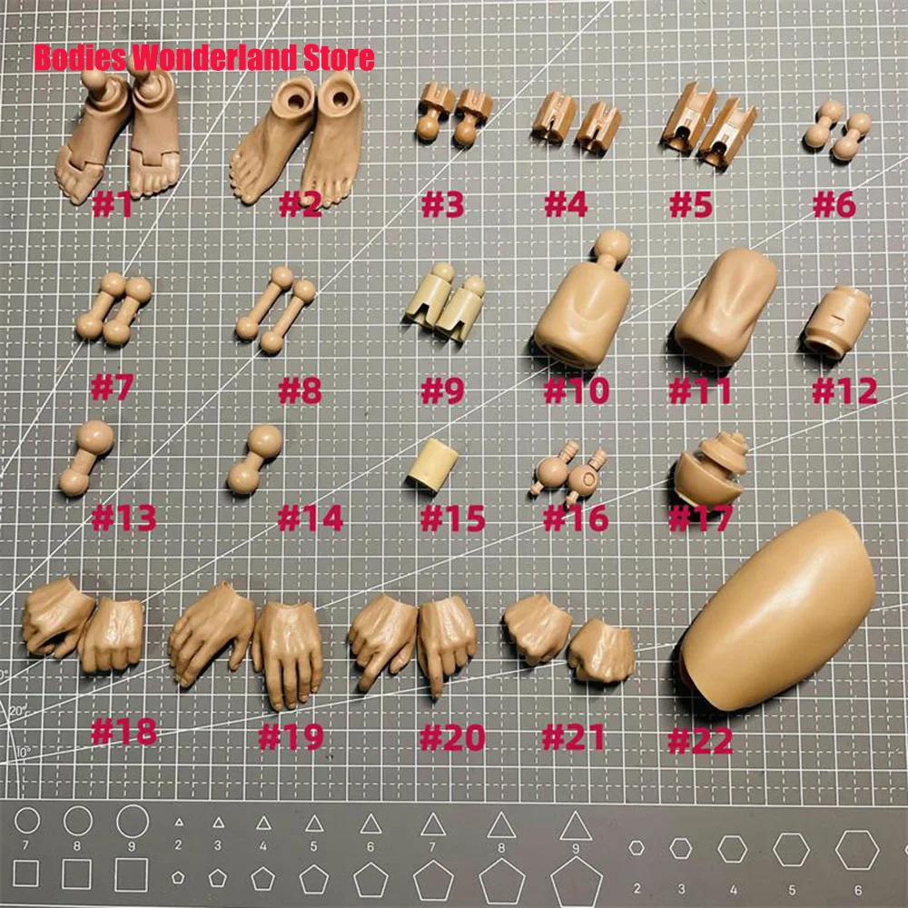 In Stock 1/6 Scale Figure Accessory Neck Head Connector Joint Body Hand Foot Type for 12" Male Female Soldier Action Figure Body