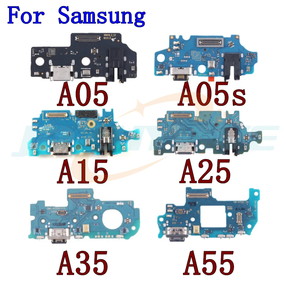 USB Charger Charging Port Board Dock Connector Microphone Board For Samsung Galaxy A55 A35 A25 A15 A05s A05