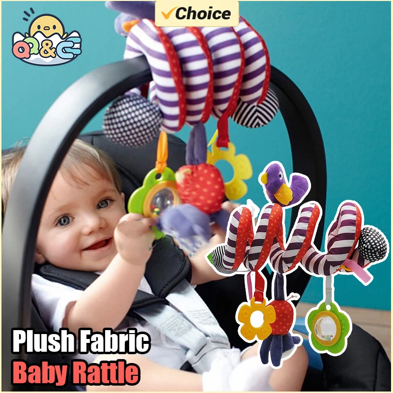 Plüsch Stoff PP Baumwolle Sensorische Entwicklung Musical Puppe Baby Aktivität Rassel Plüsch Bett Spielzeug Hängen Mobiles Auto Sitz Spielzeug Geschenke